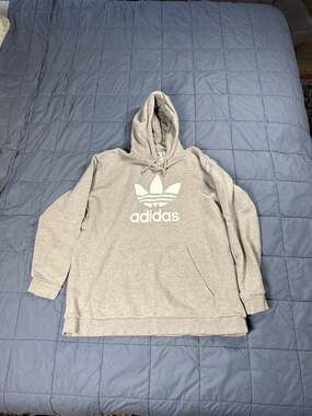 adidas Originals Trefoil Hoodie Plus Size 2XL Medium Grey Heather